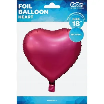 Balónek Fóliový balónek Godan srdce 18 palců tmavě růžový