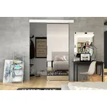 Interiérové posuvné dveře se zrcadlem ILAS II. bílé