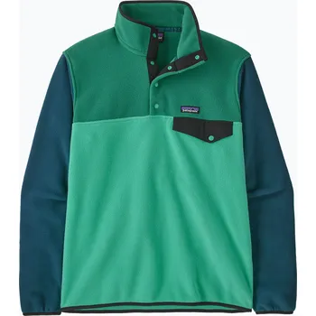 Pánská mikina Pánská trekingová mikina Patagonia LW Synch Snap-T P/O aqua stone