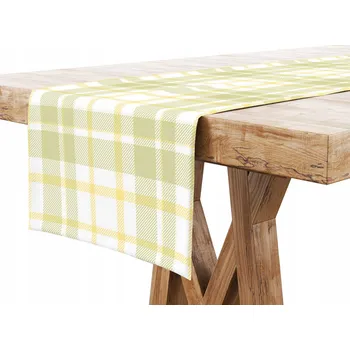 ubrus Velikonoční běhoun na stůl 40x120 Jarní zelená kostka 9738