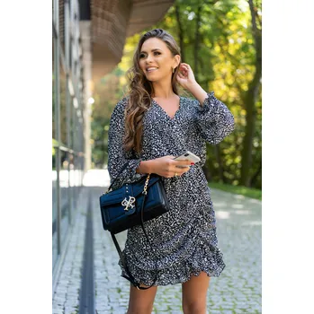 Dámské šaty Šaty s volánkem a malými květinami Dikoni Barva: Barevná, Velikost: S