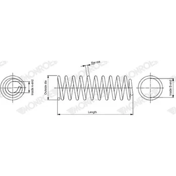 Auto-moto Pružina podvozku MONROE SP0439