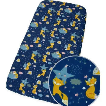 Prostěradlo PROSTĚRADLO 120x200 cm S GUMOU DO POSTELE VZORY BAVLNA Kerstin