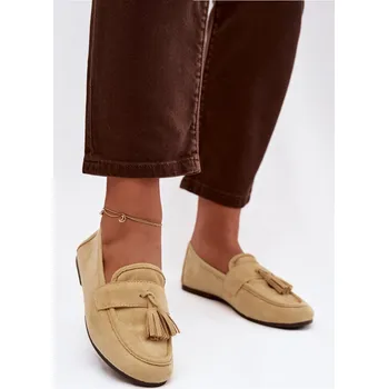 Dámské mokasíny Boto Dámské mokasíny ploché s třásněmi Marilisse Barva: Zlatá, Velikost: 36