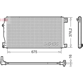 Auto-moto Chladič, chlazení motoru DENSO DRM50147