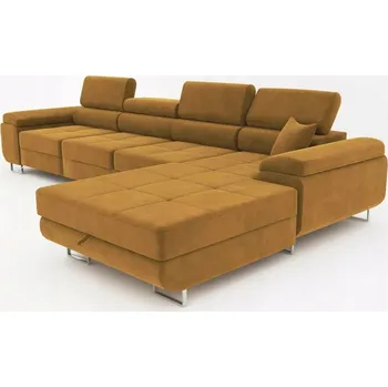 Sedací souprava Rohová Sedací Souprava Veneti látka žlutá