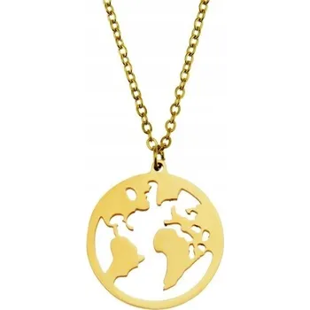 Náhrdelník Klasický kovový choker zlaté barvy, 46 cm