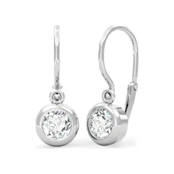 Náušnice Couple, Dětské náušnice Anisha I, bílé zlato se zirkony, 585-66-3-0548.1B00.0.00.001.14