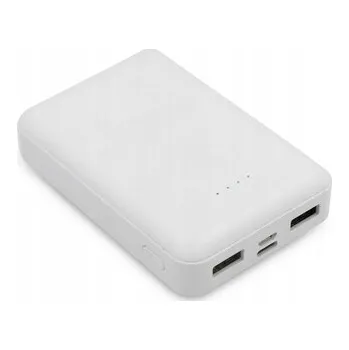 Powerbanka Powerbanka 10000 mAh, ABS, bílá