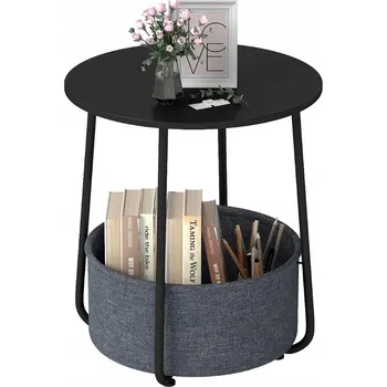 Konferenční stolek Konferenční stolek Costway kulatý 45 x 45 x 50,5 cm černý