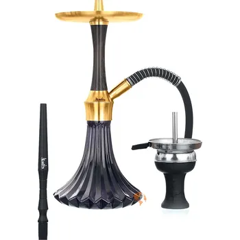 Čistič dýmky Vodní dýmka Aladin Epox 360 Pattern Black Gold