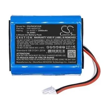 Baterie pro Philips Fc6728/01, 2500 mAh, Cameron Sino CS-PHC672VX