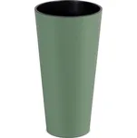 PRO Květináč TUBUS SLIM ECO WOOD zelený 30,0cm