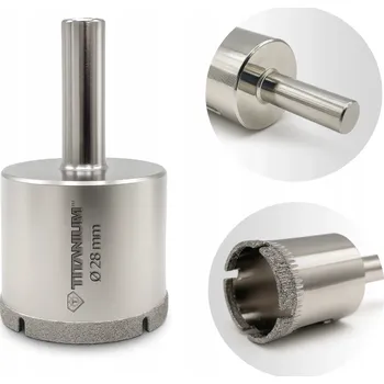 Vrták Vrták na dlaždice a sklo 28 mm TITANIUM