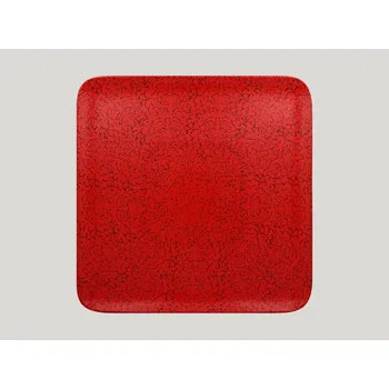 Talíř Talíř čtvercový 33 x 33 cm - červená