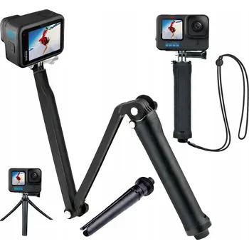 Příslušenství pro videokameru Selfie Stick Kijek Uchwyt 3WAY Stativ pro DJI OSMO ACTION 5 PRO GOPRO Hero13