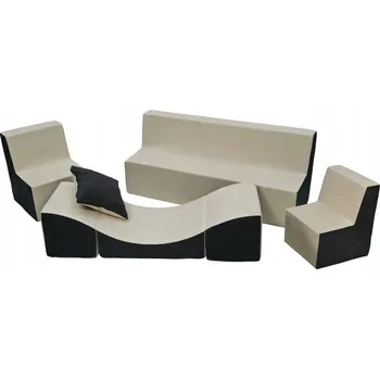 Pohovka Kompletní sada nábytku: 2x křesílko + pohovka + lehátko pro děti na hraní a odpočinek