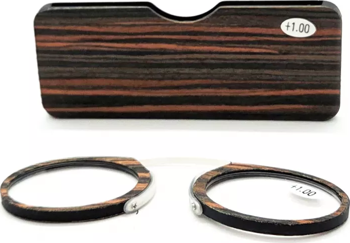Cvikr Nosní dioptrické brýle na čtení v pouzdru Wooden +1,00 - Zbozi.cz