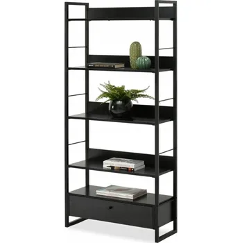 regál Regál Mebel-Partner 70 x 159 x 30 cm černý