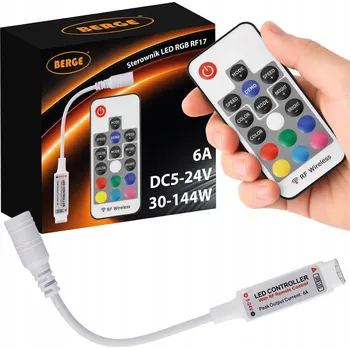 Příslušenství pro LED osvětlení Dálkové ovládání pro RGB LED pásky 6A 72W 5-24V 12V Více funkcí Rádiové