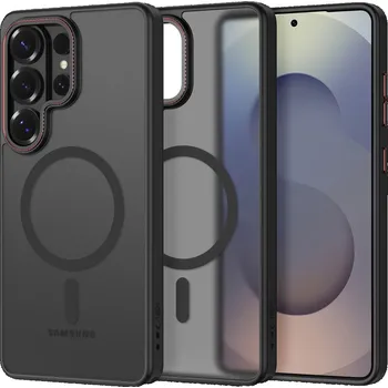 Náhradní kryt pro mobilní telefon Kryt Tech-Protect Magcam Magsafe Samsung Galaxy S26 Ultra Matte Black/Red