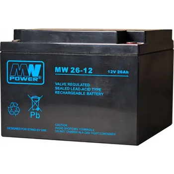Záložní baterie Akumulátor MW Power MW 26-12 12V 26Ah AGM M5
