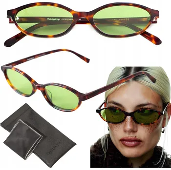 Sluneční brýle Sluneční brýle POLARIZAČNÍ dámské želvovinové zelené ACETÁT UV400