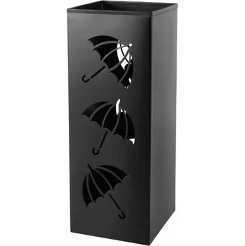 Stojan na deštník Stojan na deštníky nerezová ocel Aptel černý