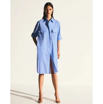 Dámské šaty JOOP! dámské košilové šaty 10100364 432 Modrá 40