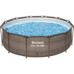 BESTWAY Bazén s konstrukcí Steel Pro Max Rattan 3,66 × 1m - 56709