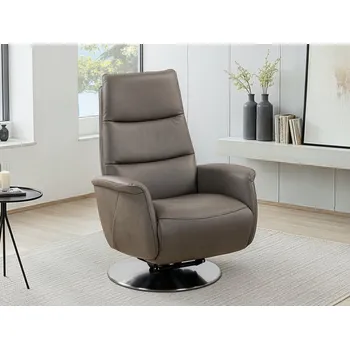 Křeslo PALLADIO LAZYLINE relaxační kožené polohovací křeslo, varianta 5 s manuálním polohováním