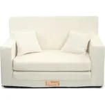 Flumi rozkládací manšestrová pohovka krémová