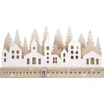Anděl Přerov Dřevěný adventní kalendář domky 40 x 20 cm