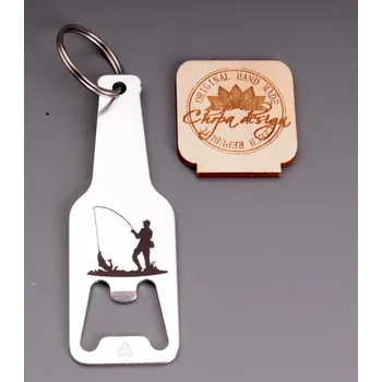 Otvírák Otvírák přívěšek - stříbrný - rybář