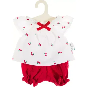 Doplněk pro panenku Mušelínová sada pro panenky 32 cm s třešničkami