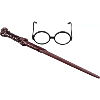 Karnevalový doplněk Harry Potter set hůlka a brýle
