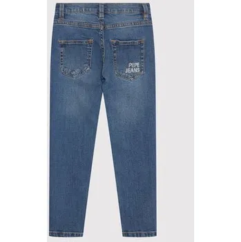 Dámské džíny Pepe Jeans Jeansy Teo PB201776 Modrá Super Skinny Fit 6Y