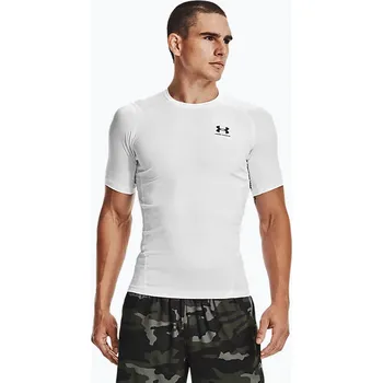 Pánské oblečení Under Armour pánské tréninkové tričko Ua Hg Armour Comp SS white 1361518-100