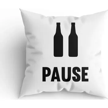 Dekorativní polštářek Humorný polštářek - Pause