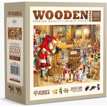 Dětské zboží Dřevěné puzzle Wooden City Santova dílna 1010 dílků