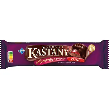 Čokoládová tyčinka KAŠTANY Višně Hořké 45g cena za kartonové balení (Kartonové balení : 48 ks)