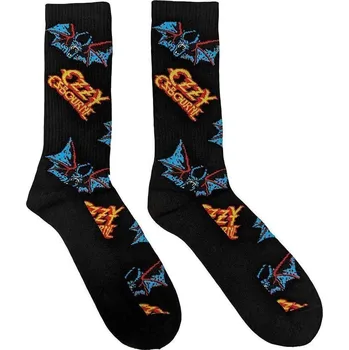 Ozzy Osbourne Logos & Bats Black 36-40 Dámské Ponožky
