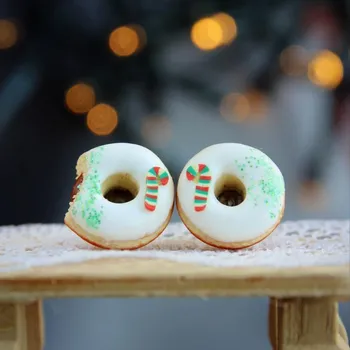 Náušnice CircusMind Sladké náušnice vánoční donuty S1036