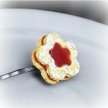 Ozdoba do vlasů Prosperk Sponka fimo Linecké srdíčko S1026