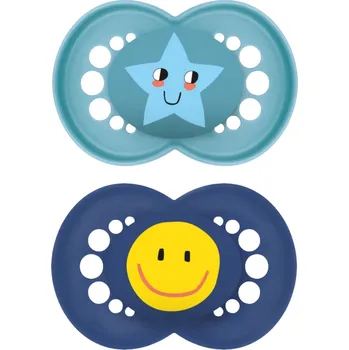 dudlíky MAM Dudlík silikonový Original 6+m (2ks) - tyrkysový/tmavě modrý