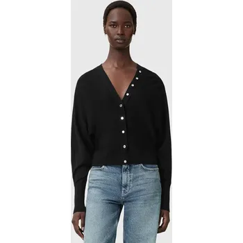 Dámský svetr Vlněný kardigan AllSaints HONOR W002KD černá 99X, vel. XS