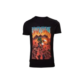 Pánské tričko Pánské tričko Doom: Classic Box Art (2XL) černé bavlna