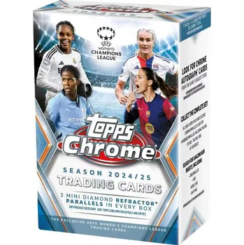 Karetní hra 2024/25 Topps Chrome UEFA Women's Champions League Blaster Box