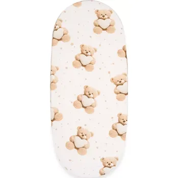 Prostěradlo Bavlněné prostěradlo do kočárku New Baby Love Teddy Bear béžové 35 × 75 cm