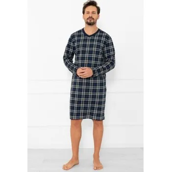 Pánská noční košile Noční košile Italian Fashion Andreas - bavlna Tmavě modrá 3XL